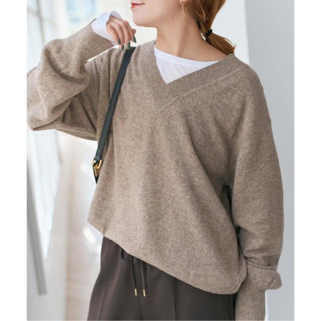スピック＆スパン（Spick and Span）/《WEB限定カラー有り》カシミヤ混Vネックプルオーバー