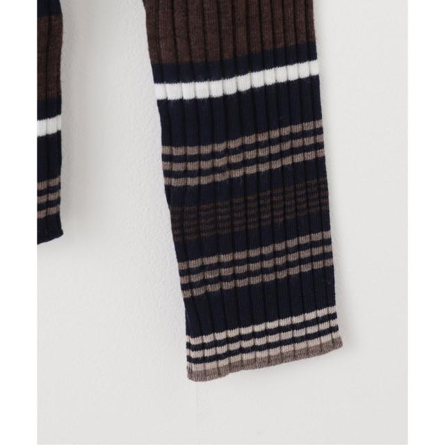 スピック＆スパン（Spick and Span）/《手洗い可》マルチボーダークルーネックニット