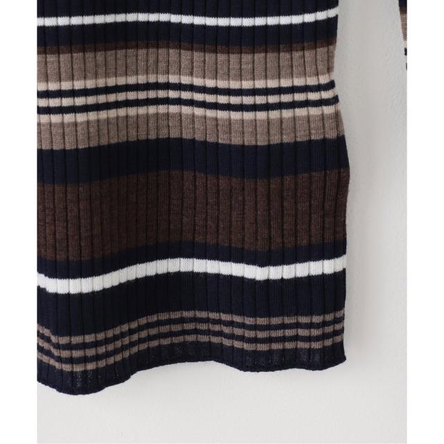 スピック＆スパン（Spick and Span）/《手洗い可》マルチボーダークルーネックニット