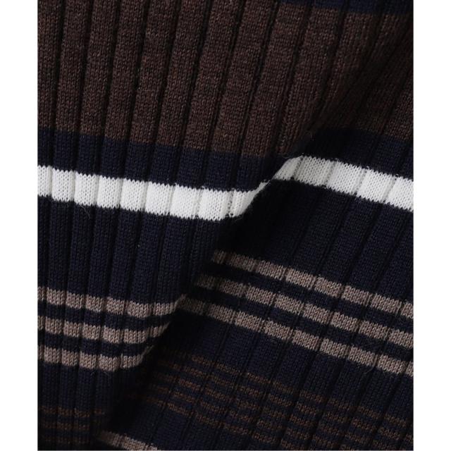 スピック＆スパン（Spick and Span）/《手洗い可》マルチボーダークルーネックニット