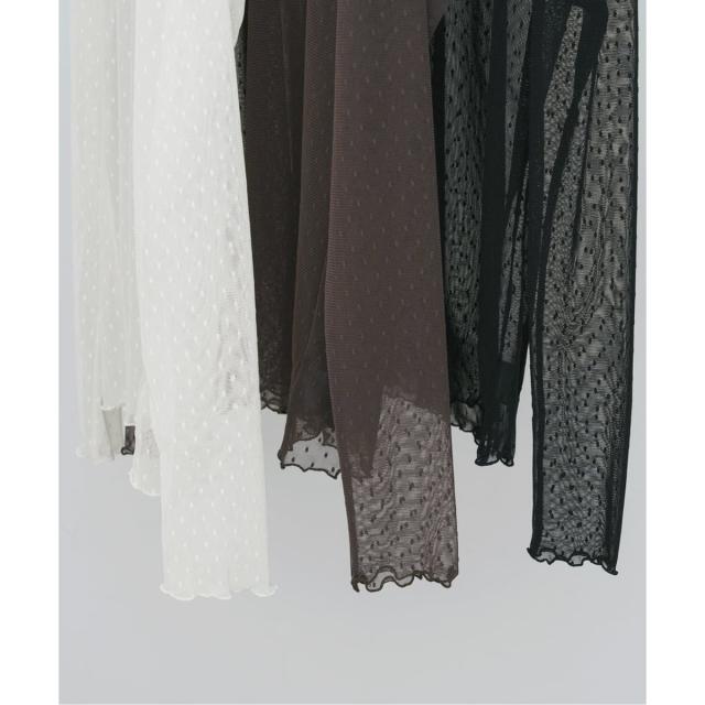 スピック＆スパン（Spick and Span）/《WEB限定 / 追加4》ドットチュールハイネックプルオーバー