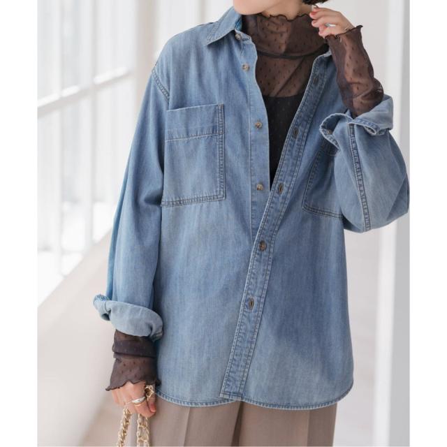 スピック＆スパン（Spick and Span）/《WEB限定 / 追加4》ドットチュールハイネックプルオーバー