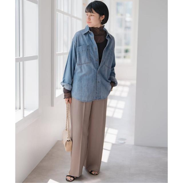 スピック＆スパン（Spick and Span）/《WEB限定 / 追加4》ドットチュールハイネックプルオーバー