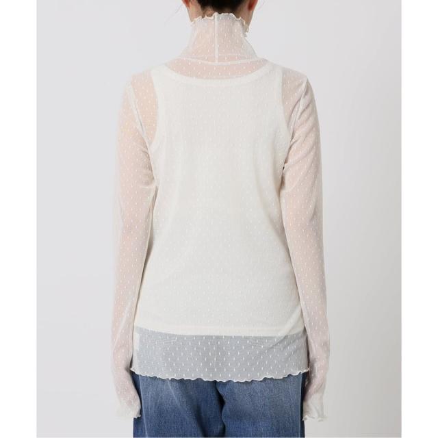 スピック＆スパン（Spick and Span）/《WEB限定 / 追加4》ドットチュールハイネックプルオーバー