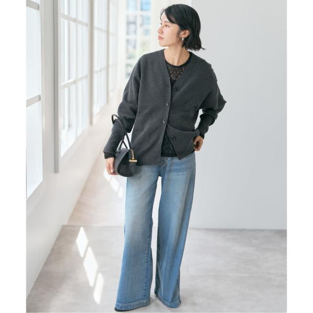 スピック＆スパン（Spick and Span）/《追加》ストレッチレースクルーネックプルオーバー