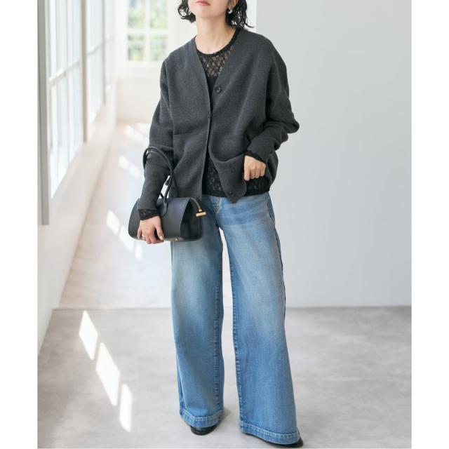 スピック＆スパン（Spick and Span）/《追加》ストレッチレースクルーネックプルオーバー