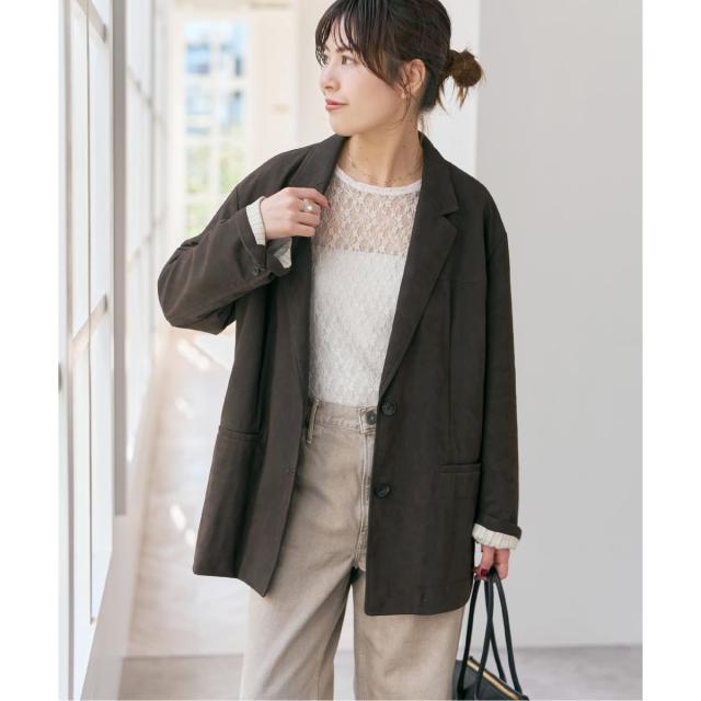 スピック＆スパン（Spick and Span）/《追加》ストレッチレースクルーネックプルオーバー