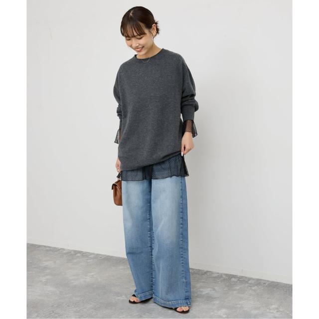 スピック＆スパン（Spick and Span）/《WEB限定 / 追加》チュールドットチュニックプルオーバー