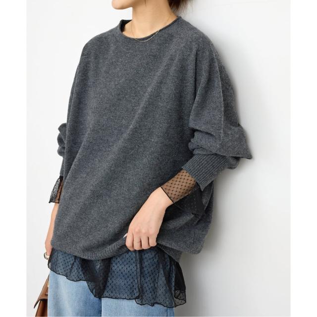 スピック＆スパン（Spick and Span）/《WEB限定 / 追加》チュールドットチュニックプルオーバー