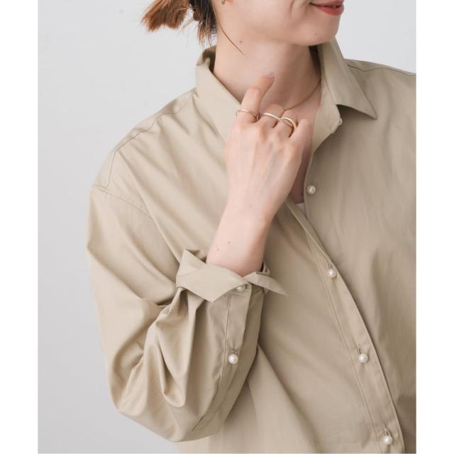 スピック＆スパン（Spick and Span）/《追加》パールボタンシャツ