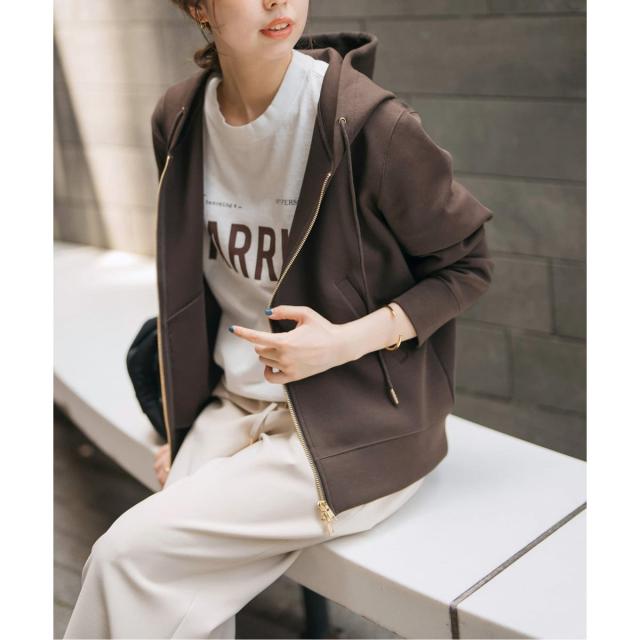 スピック＆スパン（Spick and Span）/《追加5》ストレッチジップフードパーカー