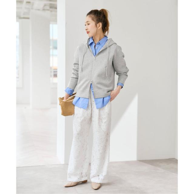 スピック＆スパン（Spick and Span）/《追加5》ストレッチジップフードパーカー