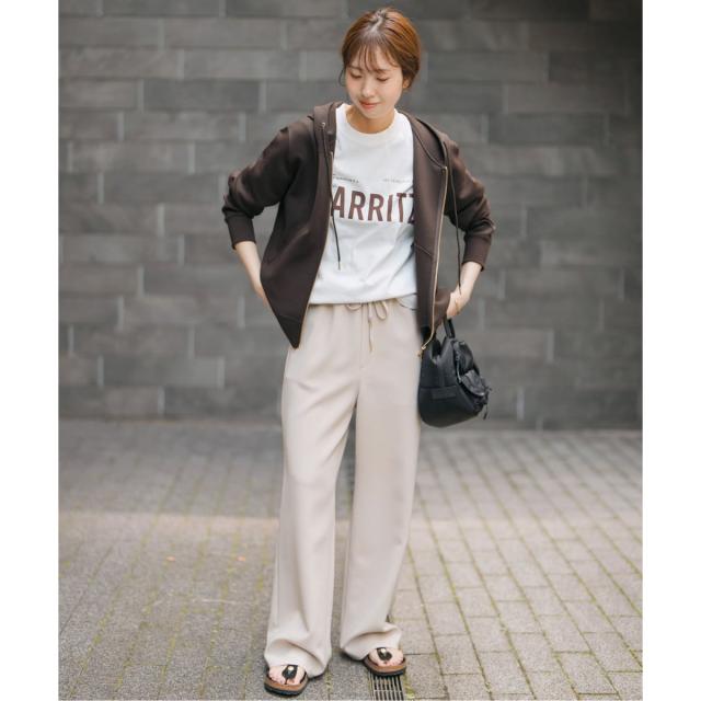 スピック＆スパン（Spick and Span）/《追加5》ストレッチジップフードパーカー