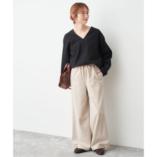 スピック＆スパン（Spick and Span）/《一部店舗+WEB限定》深Vネックコクーンプルオーバー