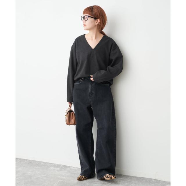 スピック＆スパン（Spick and Span）/《一部店舗+WEB限定》深Vネックコクーンプルオーバー