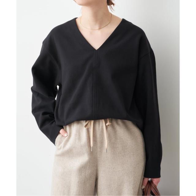 スピック＆スパン（Spick and Span）/《一部店舗+WEB限定》深Vネックコクーンプルオーバー