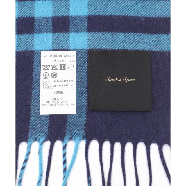 スピック＆スパン（Spick and Span）/《WEB限定 / 追加2予約》Spick & Span カシミヤチェックストール