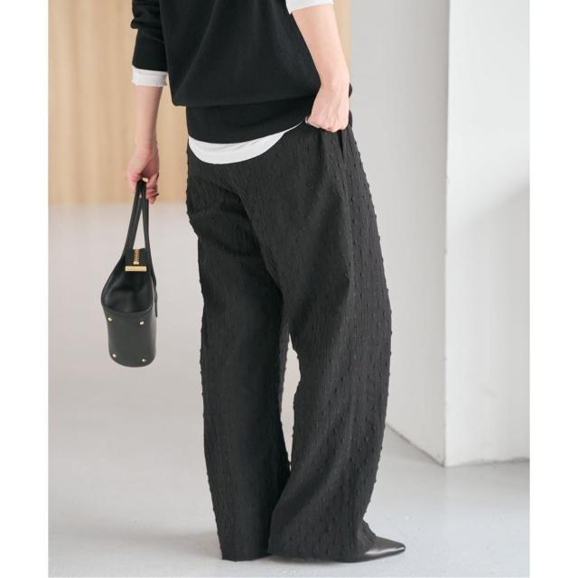 スピック＆スパン（Spick and Span）/《WEB限定》ドットジャガードイージーパンツ