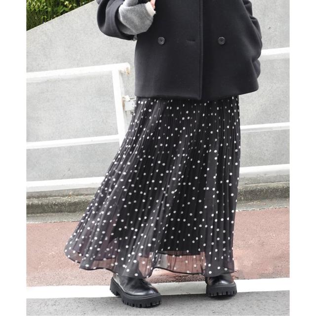 スピック＆スパン（Spick and Span）/《一部店舗+WEB限定》ドットプリーツイージースカート