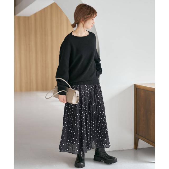 スピック＆スパン（Spick and Span）/《一部店舗+WEB限定》ドットプリーツイージースカート