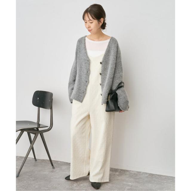 スピック＆スパン（Spick and Span）/《WEB限定》ドットジャガードサロペット