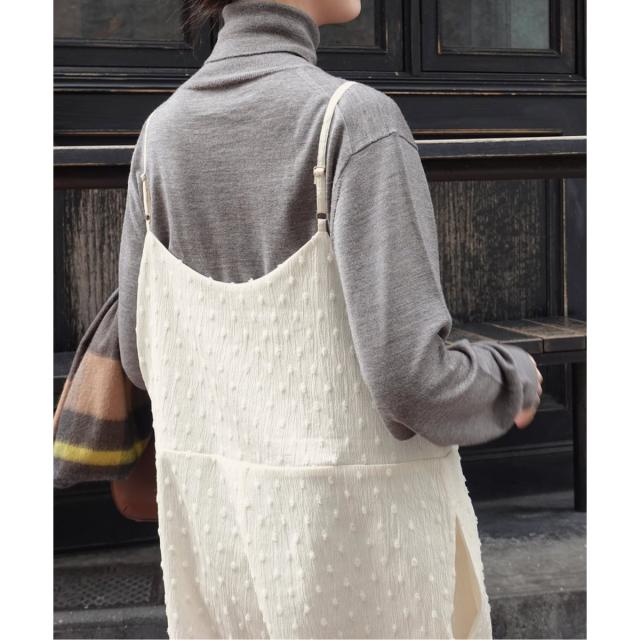 スピック＆スパン（Spick and Span）/《WEB限定》ドットジャガードサロペット