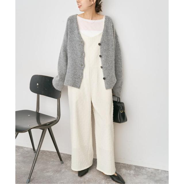 スピック＆スパン（Spick and Span）/《WEB限定》ドットジャガードサロペット