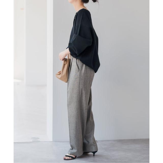 スピック＆スパン（Spick and Span）/《WEB限定カラー有り / 追加3》メタルボタンヘンリーネックニット