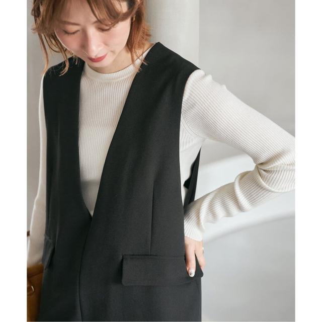 スピック＆スパン（Spick and Span）/《WEB限定 / 追加》ウォッシャブル クルーネックリブニット