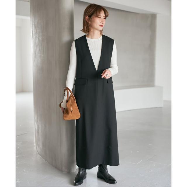 スピック＆スパン（Spick and Span）/《WEB限定 / 追加》ウォッシャブル クルーネックリブニット