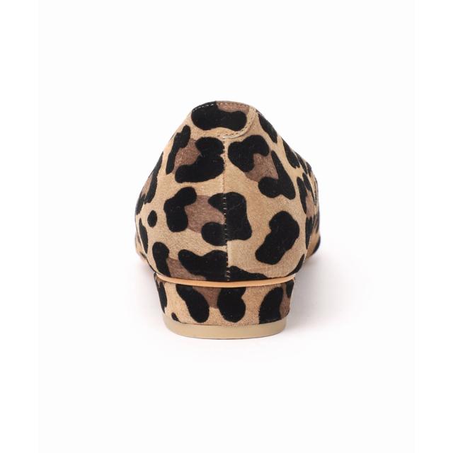 スピック＆スパン（Spick and Span）/《WEB限定》Spick & Span レザーポインテッドフラットシューズ（レオパード）