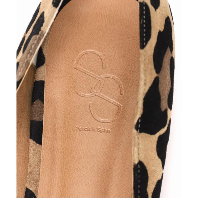 スピック＆スパン（Spick and Span）/《WEB限定》Spick & Span レザーポインテッドフラットシューズ（レオパード）