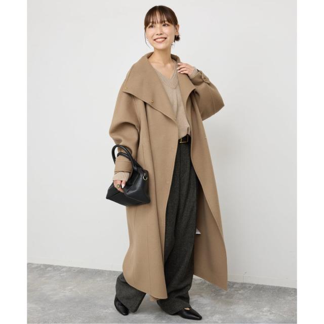 スピック＆スパン（Spick and Span）/《WEB限定 / 追加2予約》ビーバーニュアンスカラーオーバーコート