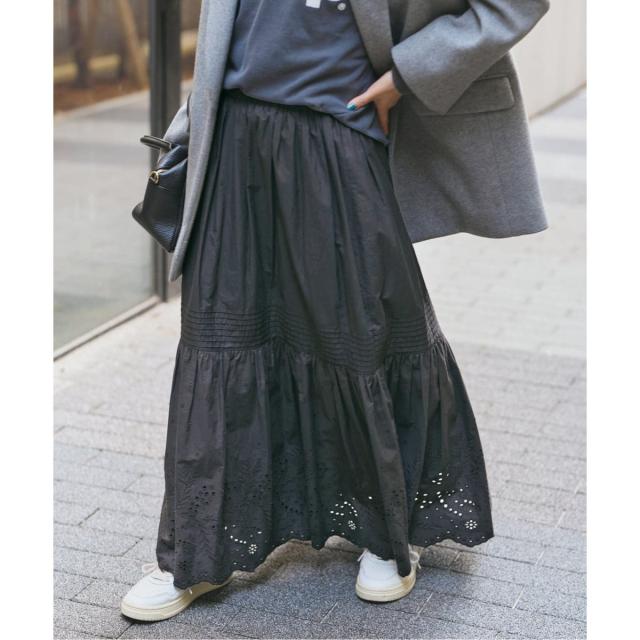 スピック＆スパン（Spick and Span）/《追加2》エンブロイダリーレーススカート