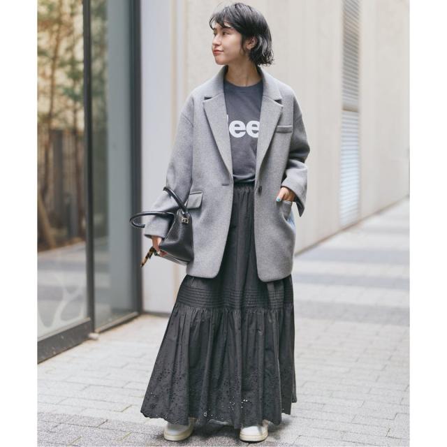 スピック＆スパン（Spick and Span）/《追加2》エンブロイダリーレーススカート