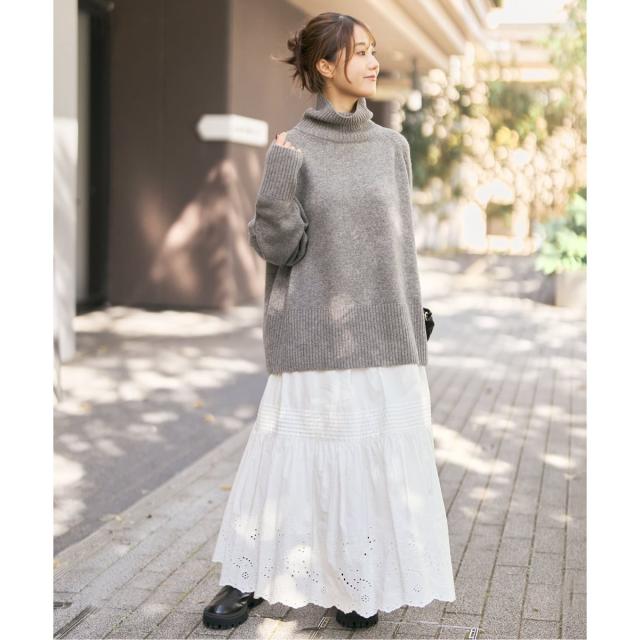 スピック＆スパン（Spick and Span）/《追加2》エンブロイダリーレーススカート