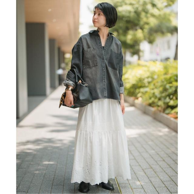 スピック＆スパン（Spick and Span）/《追加2》エンブロイダリーレーススカート