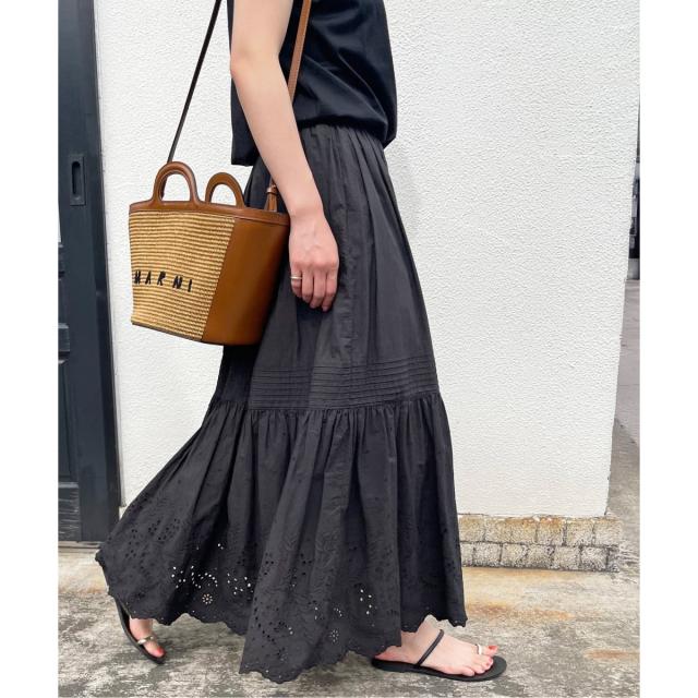 スピック＆スパン（Spick and Span）/《追加2》エンブロイダリーレーススカート