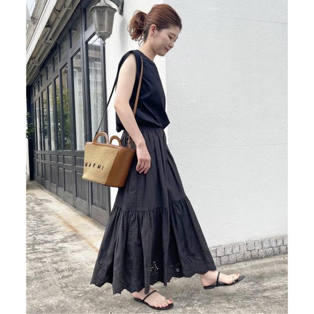 スピック＆スパン（Spick and Span）/《追加2》エンブロイダリーレーススカート