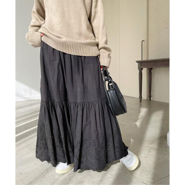 スピック＆スパン（Spick and Span）/《追加2》エンブロイダリーレーススカート