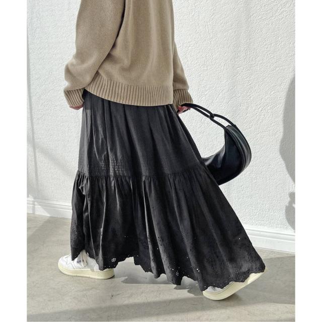 スピック＆スパン（Spick and Span）/《追加2》エンブロイダリーレーススカート