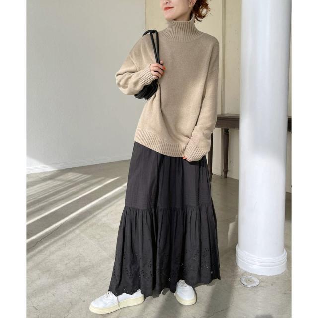 スピック＆スパン（Spick and Span）/《追加2》エンブロイダリーレーススカート