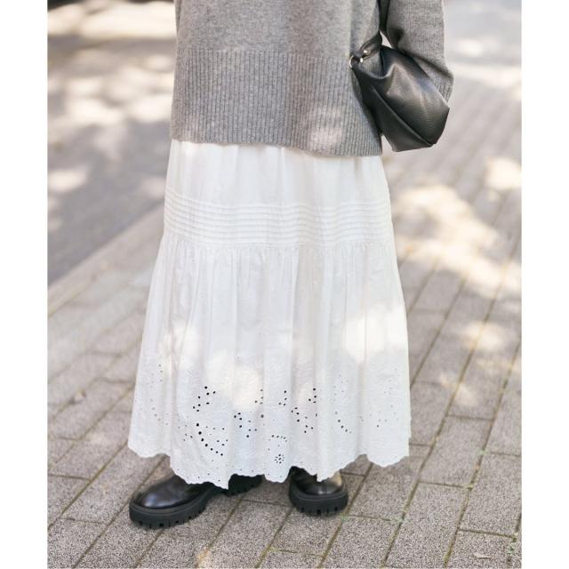 スピック＆スパン（Spick and Span）/《追加2》エンブロイダリーレーススカート