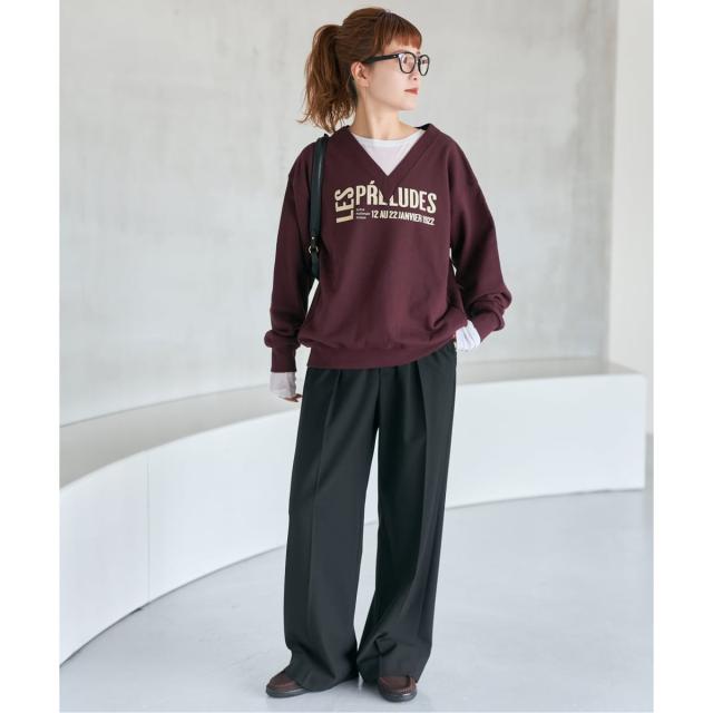 スピック＆スパン（Spick and Span）/《追加2》La Hutte / ラ ユット 別注Vネックスウェット*