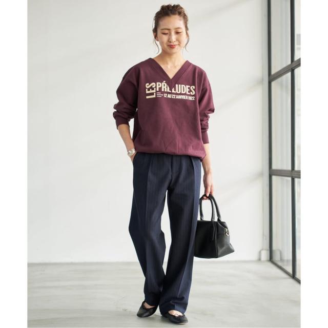 スピック＆スパン（Spick and Span）/《追加2》La Hutte / ラ ユット 別注Vネックスウェット*