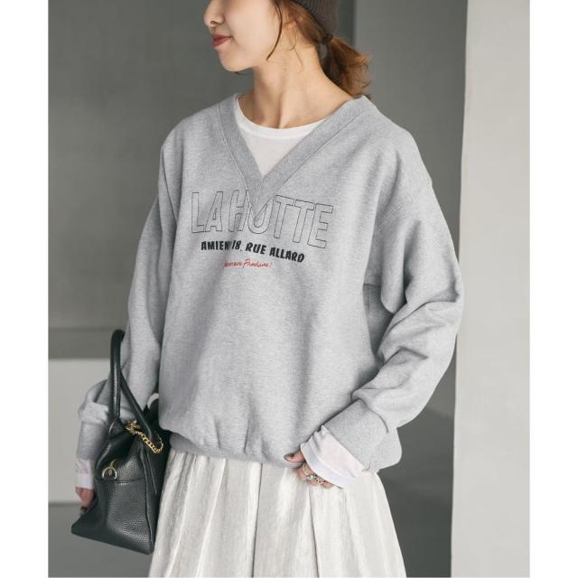 スピック＆スパン（Spick and Span）/《追加2》La Hutte / ラ ユット 別注Vネックスウェット*