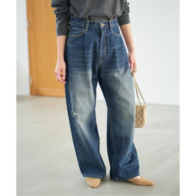 スピック＆スパン（Spick and Span）/《WEB限定 / 追加》5 1/2 TUCKBARREL DENIM