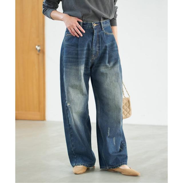 スピック＆スパン（Spick and Span）/《WEB限定 / 追加》5 1/2 TUCKBARREL DENIM