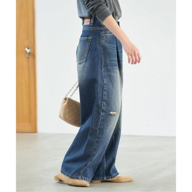 スピック＆スパン（Spick and Span）/《WEB限定 / 追加》5 1/2 TUCKBARREL DENIM