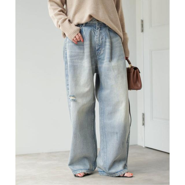 スピック＆スパン（Spick and Span）/《WEB限定 / 追加》5 1/2 TUCKBARREL DENIM